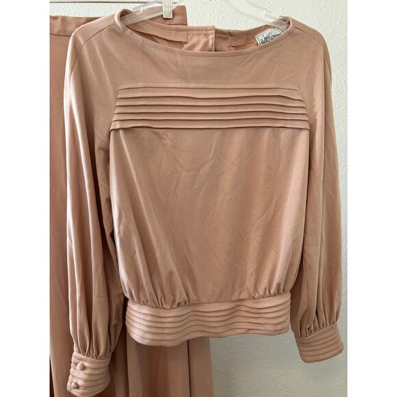 Vintage 60's S. Howard Hirsh Maxi Skirt Blouse Set Suit - Picture 2 of 6